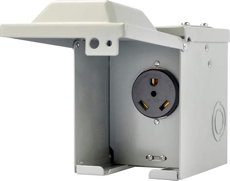 rv electrical receptacle box|30 amp rv receptacle weatherproof.